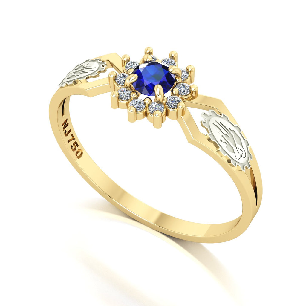 Anel de Formatura de Engenharia Química Lovely II Ouro 18k