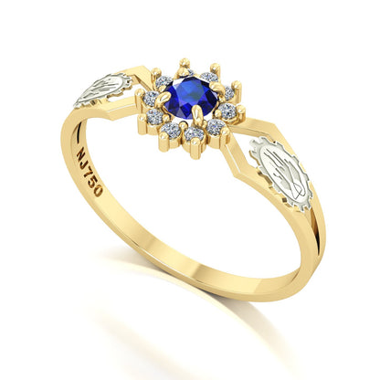 Anel de Formatura de Engenharia Química Lovely II Ouro 18k