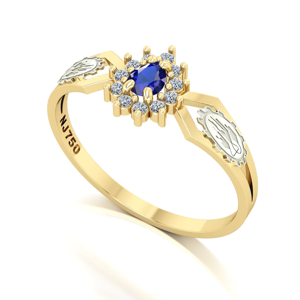 Anel de Formatura de Engenharia Química Lovely III Ouro 18k