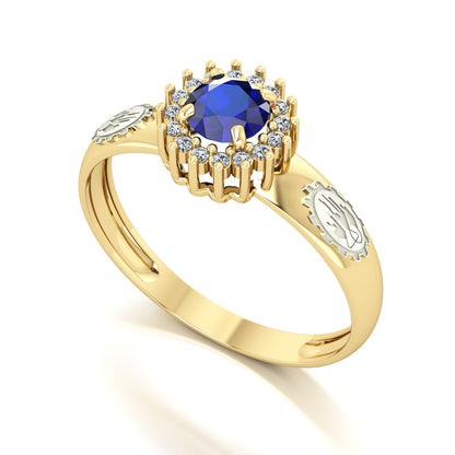 Anel de Formatura de Engenharia Química Majestic Ouro 18k