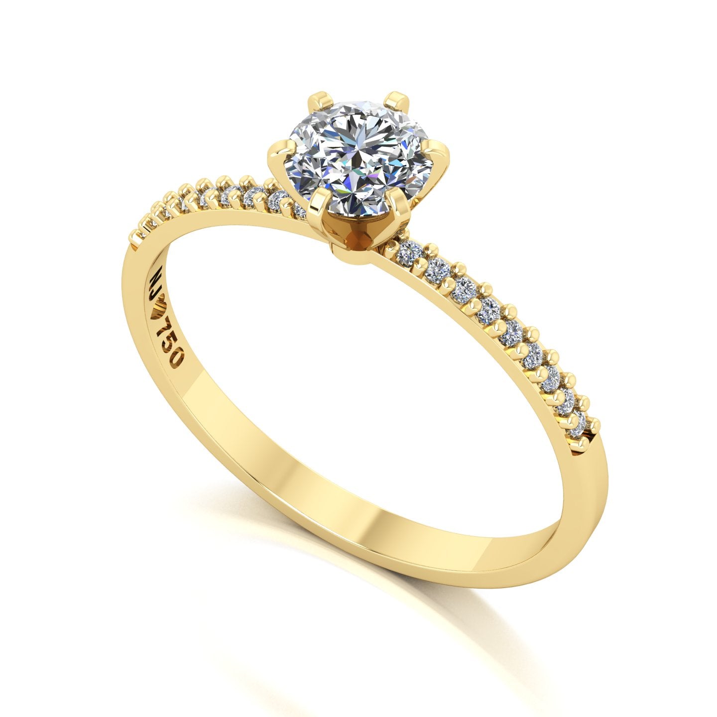 Anel de Noivado Elysian Ouro 18k
