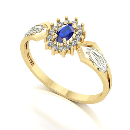 Anel de Formatura de Engenharia Química Lovely IV Ouro 18k