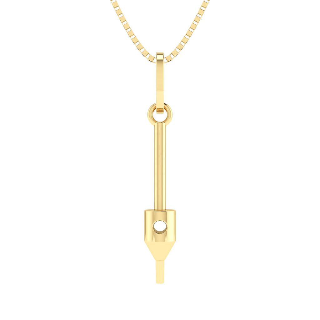 Pingente Punch Transplante Capilar em Ouro 18k