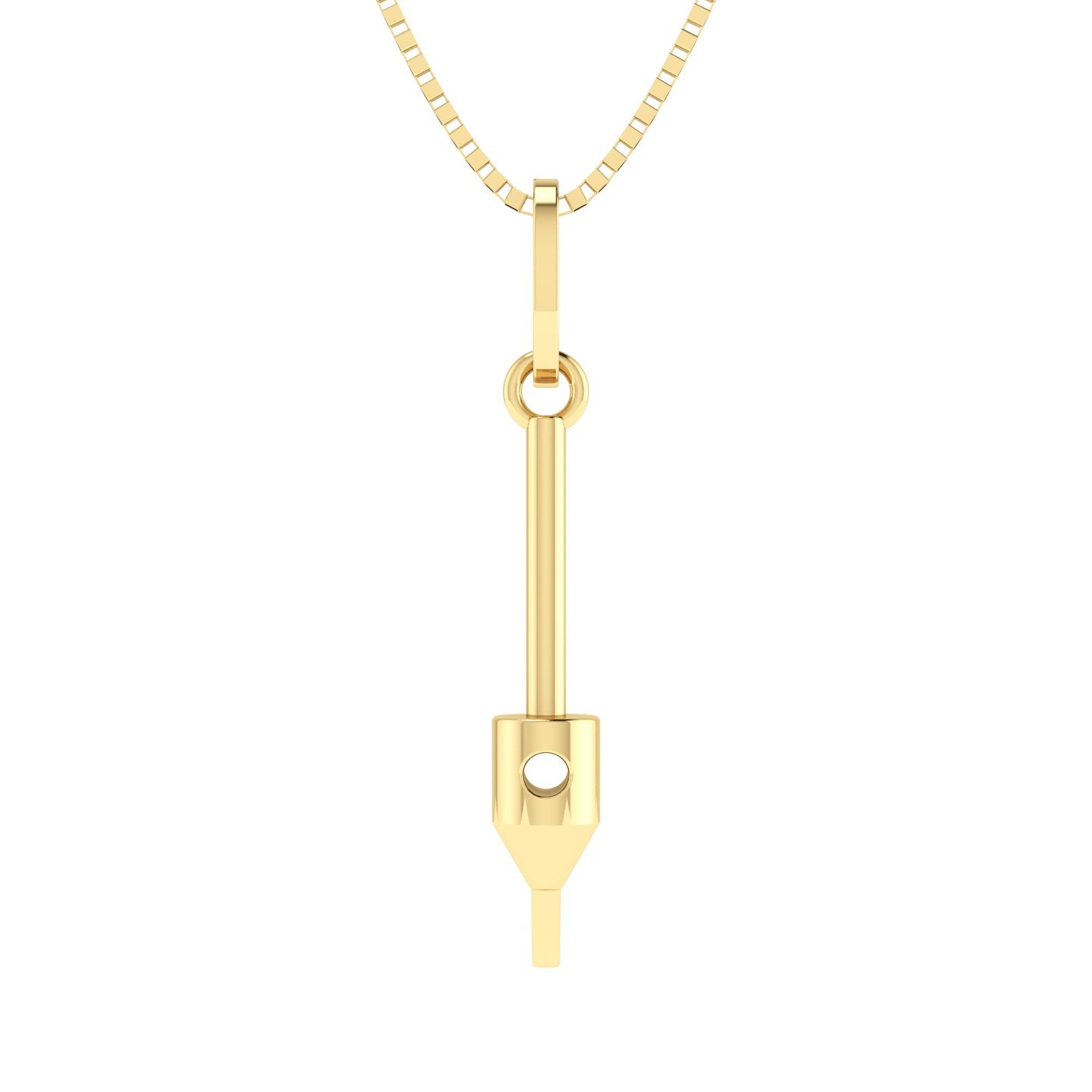 Pingente Punch Transplante Capilar em Ouro 18k