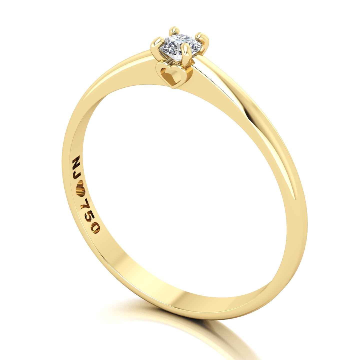 Anel de Noivado Charming Ouro 18k