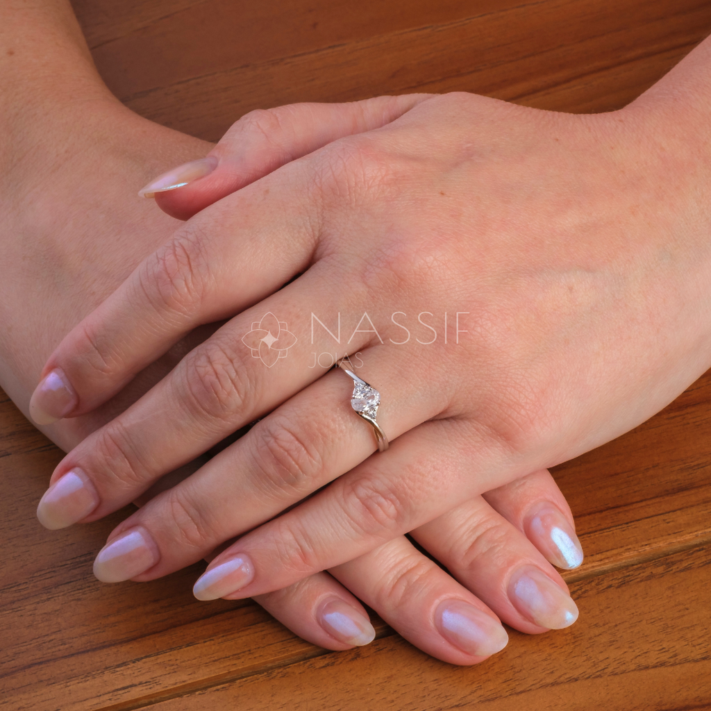 Anel de Noivado Harmony Ouro 18k