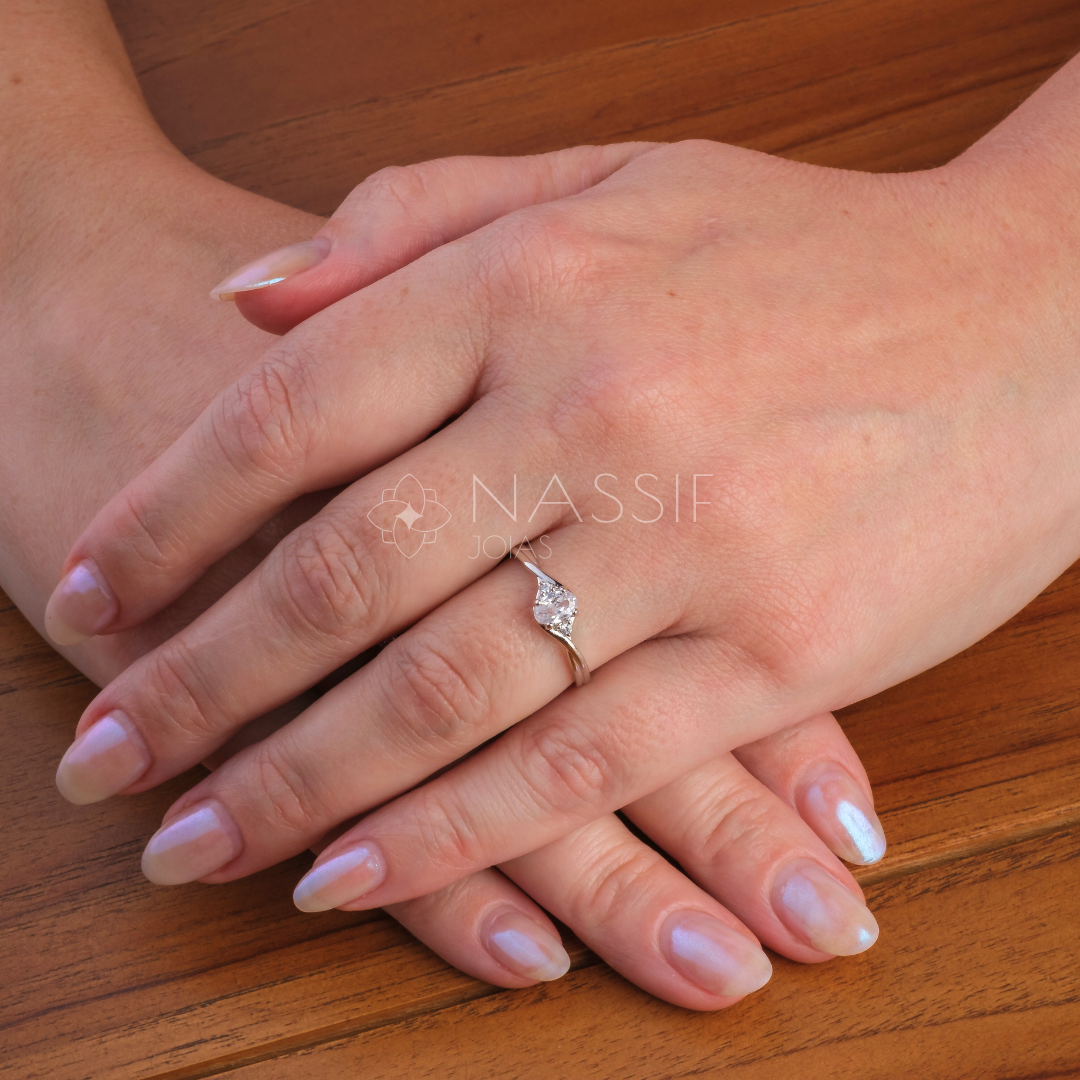 Anel de Noivado Harmony Ouro 18k