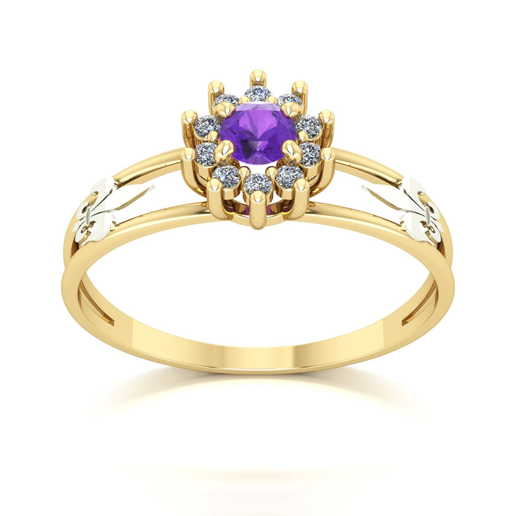 Anel de Formatura Letras Crown Ouro 18k