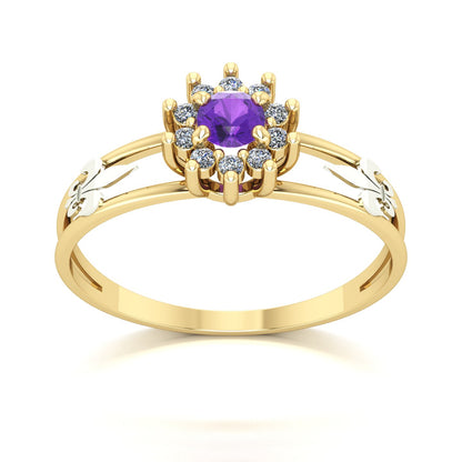 Anel de Formatura Letras Crown Ouro 18k