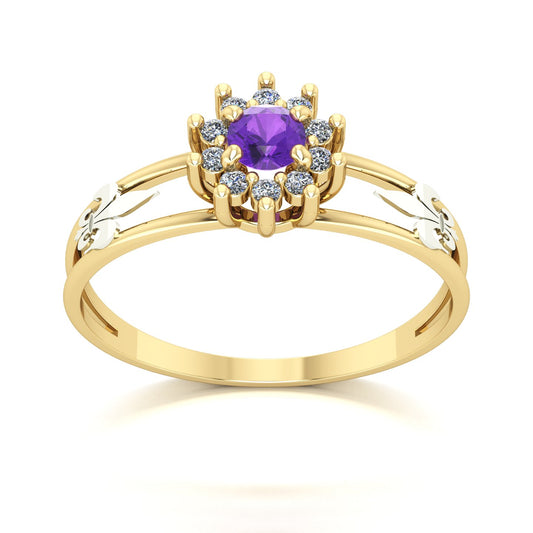 Anel de Formatura Letras Crown Ouro 18k