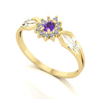 Anel de Formatura de Letras Lovely III Ouro 18k