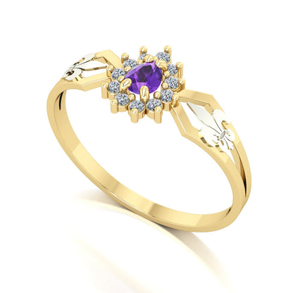 Anel de Formatura de Letras Lovely III Ouro 18k