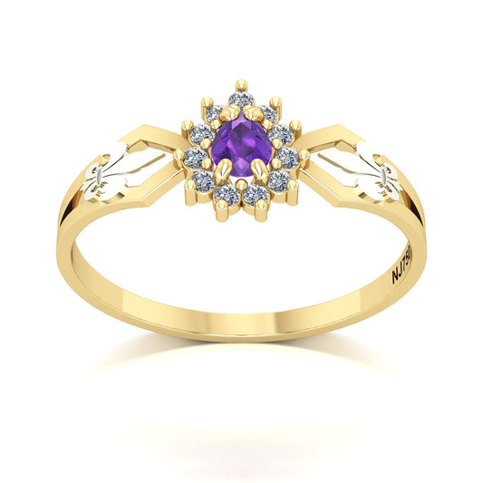 Anel de Formatura de Letras Lovely III Ouro 18k