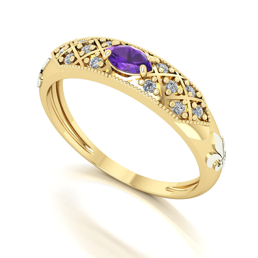 Anel de Formatura de Letras Classic Ouro 18k