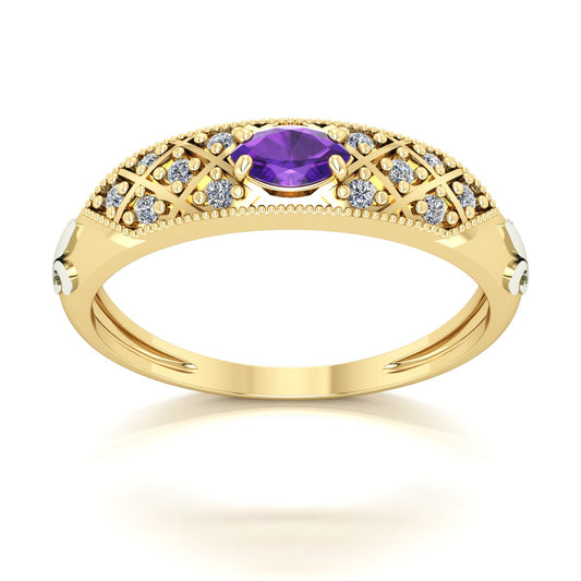 Anel de Formatura de Letras Classic Ouro 18k