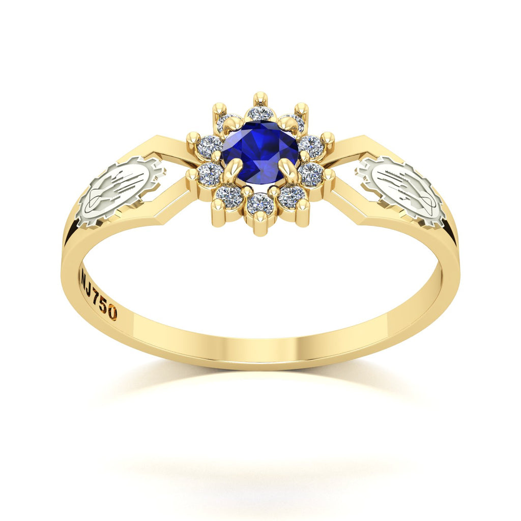 Anel de Formatura de Engenharia Química Lovely II Ouro 18k