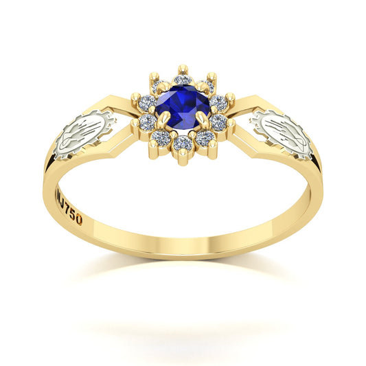 Anel de Formatura de Engenharia Química Lovely II Ouro 18k