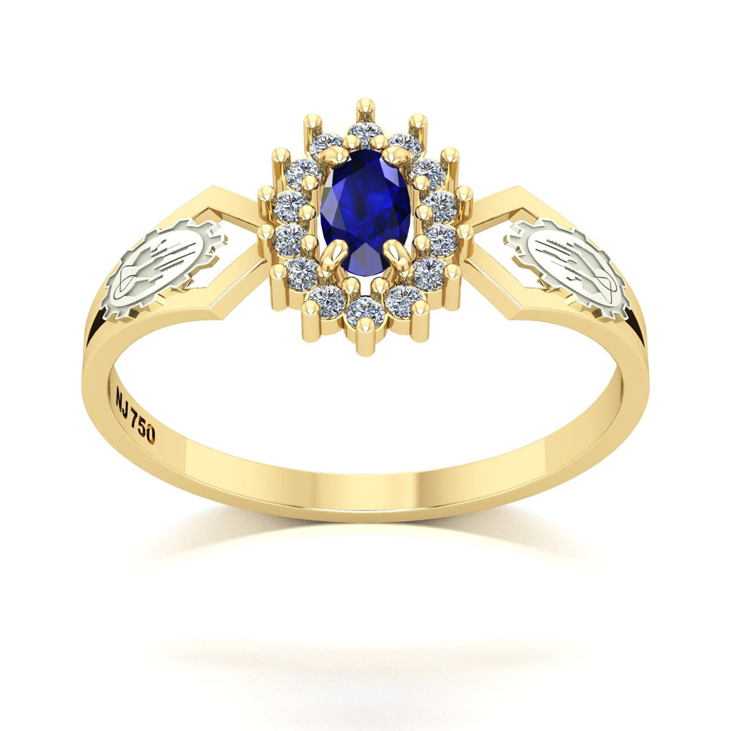 Anel de Formatura de Engenharia Química Lovely IV Ouro 18k