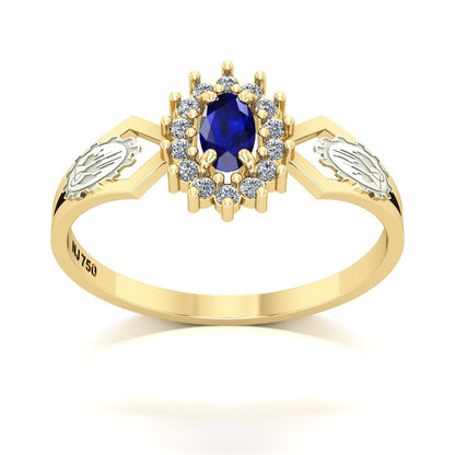 Anel de Formatura de Engenharia Química Lovely IV Ouro 18k