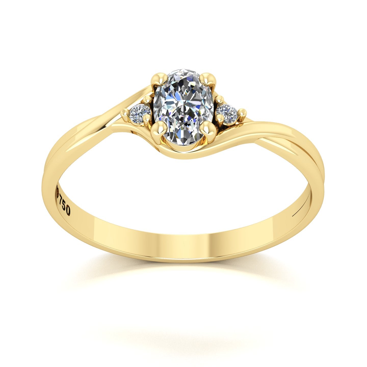 Anel de Noivado Harmony Ouro 18k