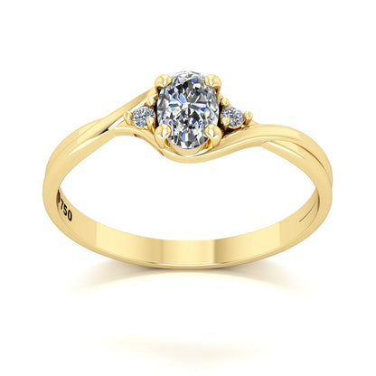 Anel de Noivado Harmony Ouro 18k