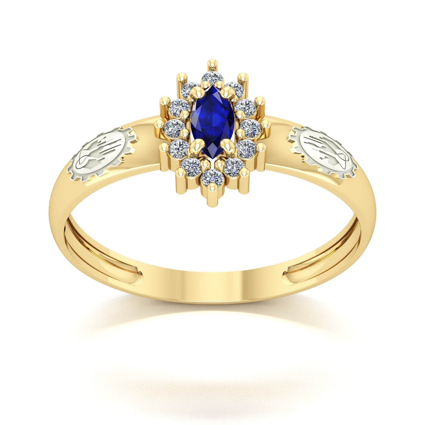 Anel de Formatura de Engenharia Química Evermore III Ouro 18k