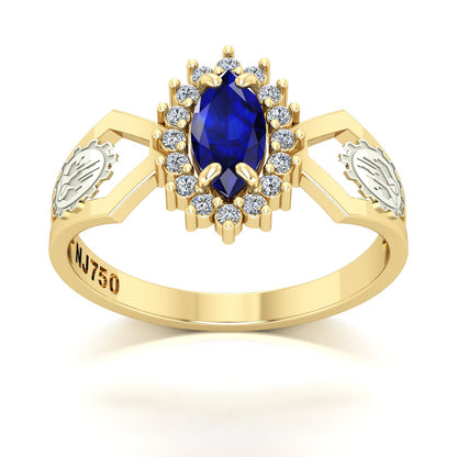 Anel de Formatura de Engenharia Química Lovely V Ouro 18k