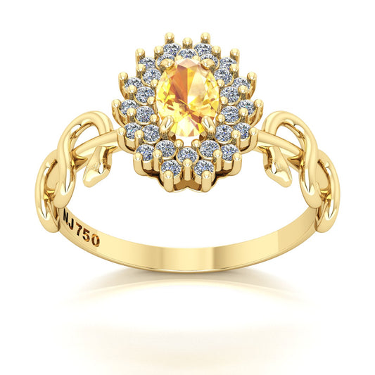 Anel de Formatura de Farmácia Bright Snakes Ouro 18k