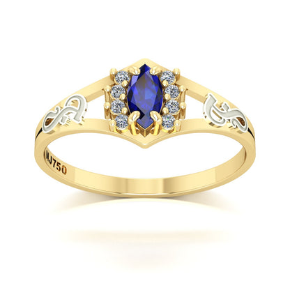 Anel de Formatura Fonoaudiologia Virtus Ouro 18k
