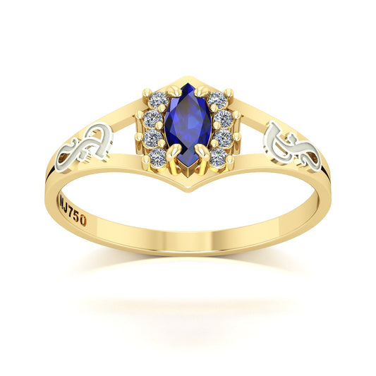 Anel de Formatura Fonoaudiologia Virtus Ouro 18k