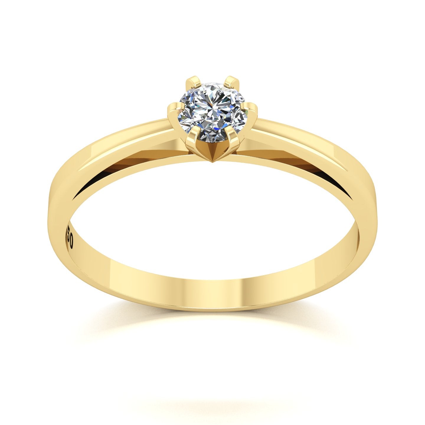 Anel de Noivado Faith Ouro 18k