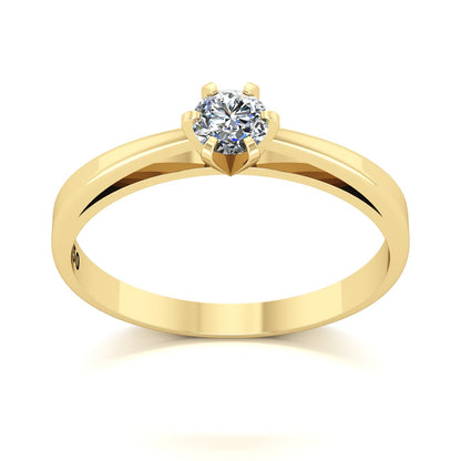 Anel de Noivado Faith Ouro 18k