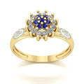 Anel de Formatura de Engenharia Química Flower Ouro 18k