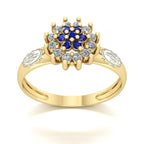 Anel de Formatura de Engenharia Química Flower Ouro 18k