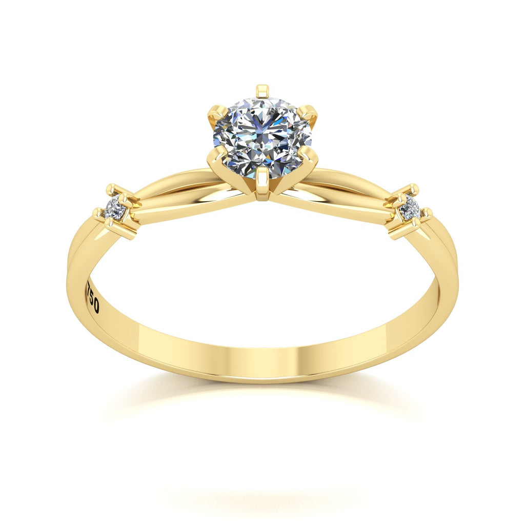 Anel de Noivado Promise Ouro 18k