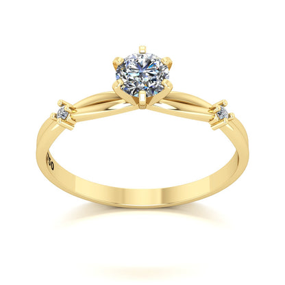Anel de Noivado Promise Ouro 18k