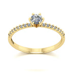 Anel de Noivado Elysian II Ouro 18k