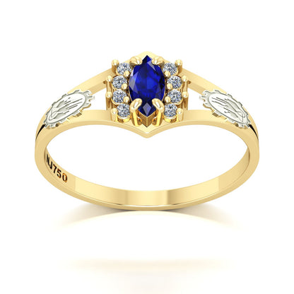 Anel de Formatura Engenharia Química Virtus Ouro 18k