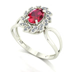 Anel Magnus Flos Rubi e Diamantes Naturais Ouro 18k