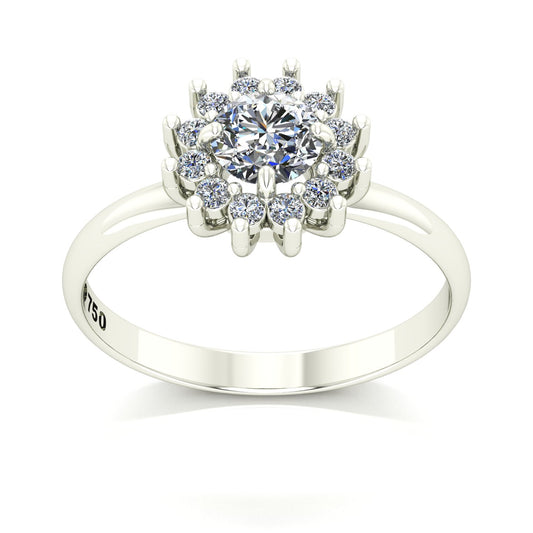 Anel de Noivado Big Joy Ouro 18k