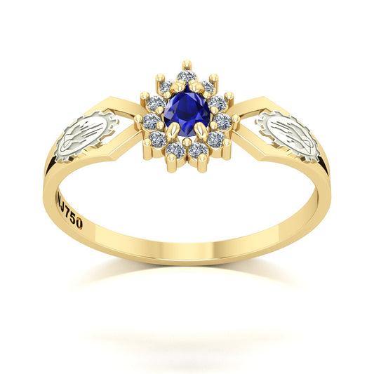 Anel de Formatura de Engenharia Química Lovely III Ouro 18k