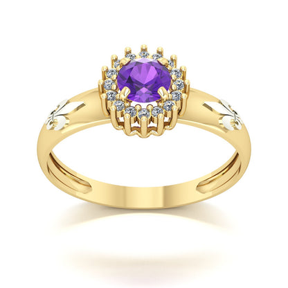 Anel de Formatura de Letras Majestic Ouro 18k