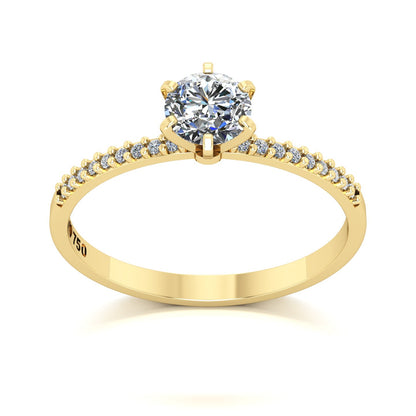 Anel de Noivado Elysian Ouro 18k