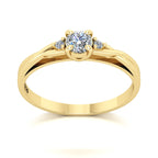 Anel de Noivado Harmony II Ouro 18k