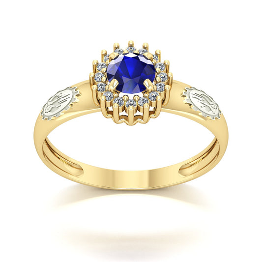 Anel de Formatura de Engenharia Química Majestic Ouro 18k