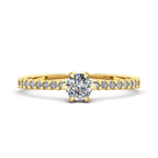 Anel de Noivado Elysian II Ouro 18k