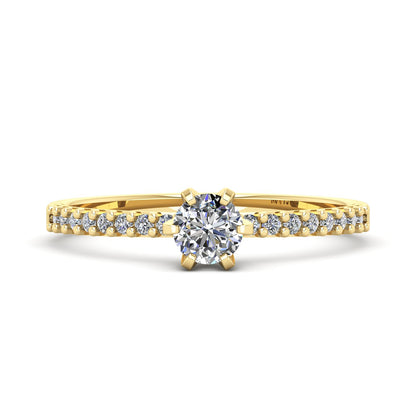 Anel de Noivado Elysian II Ouro 18k