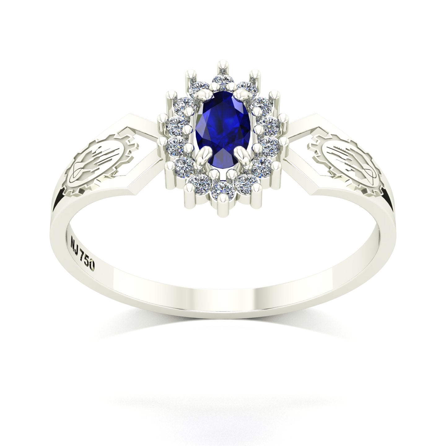 Anel de Formatura de Engenharia Química Lovely IV Ouro 18k