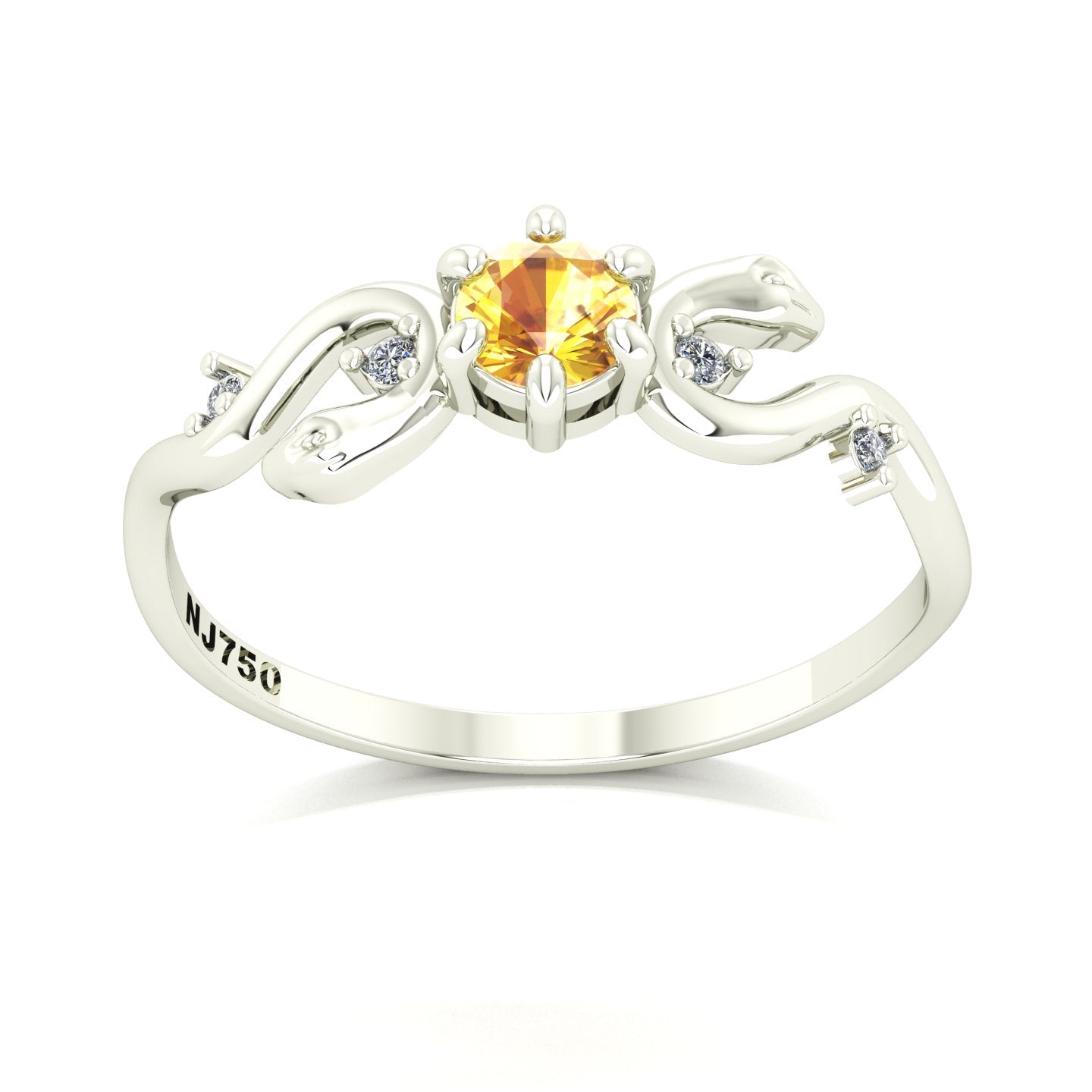 Anel de Formatura de Farmácia Serpentes Ouro 18k