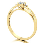 Anel de Noivado Harmony II Ouro 18k